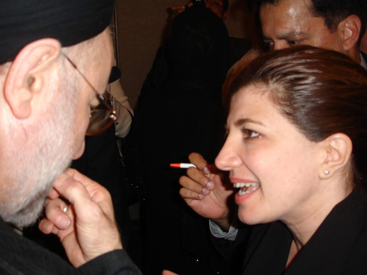 Mahtab Farid with Former reformist Iranian President Mohammad Khatami