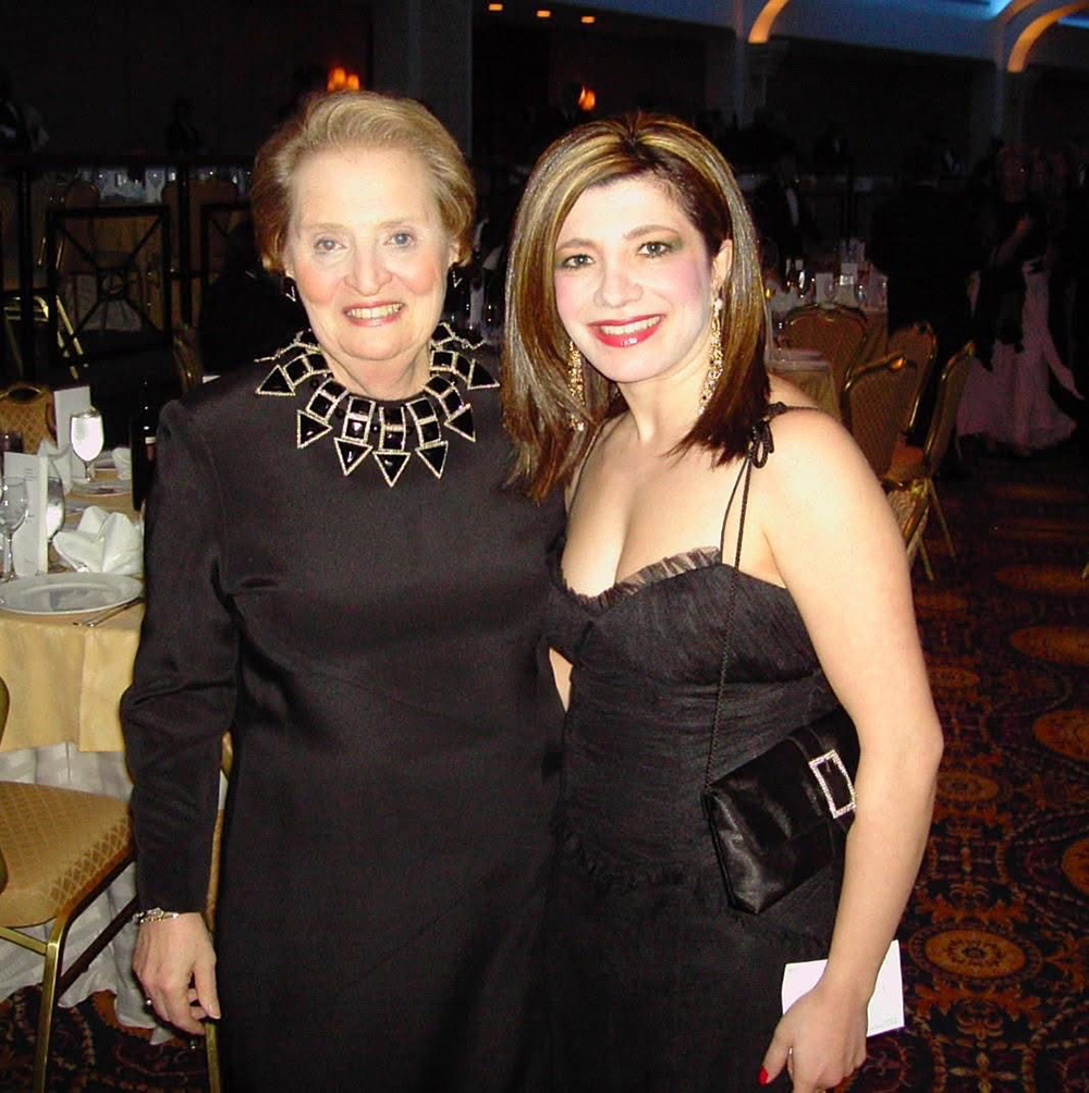 Mahtab Farid with Madeleine Albright, former U.S. Secretary of State, and first woman Secretary of State